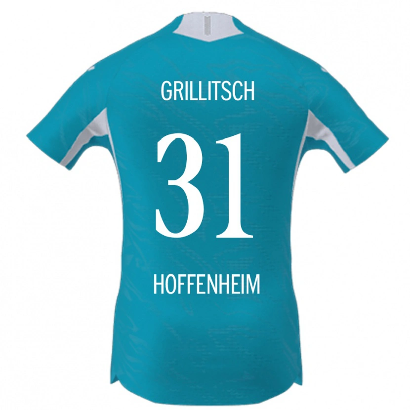 Danxen Heren Florian Grillitsch #31 Hemelsblauw Uitshirt Uittenue 2025/26 T-Shirt
