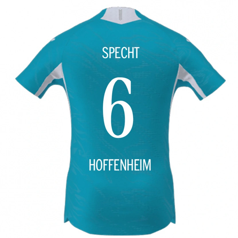 Danxen Heren Michaela Specht #6 Hemelsblauw Uitshirt Uittenue 2025/26 T-Shirt