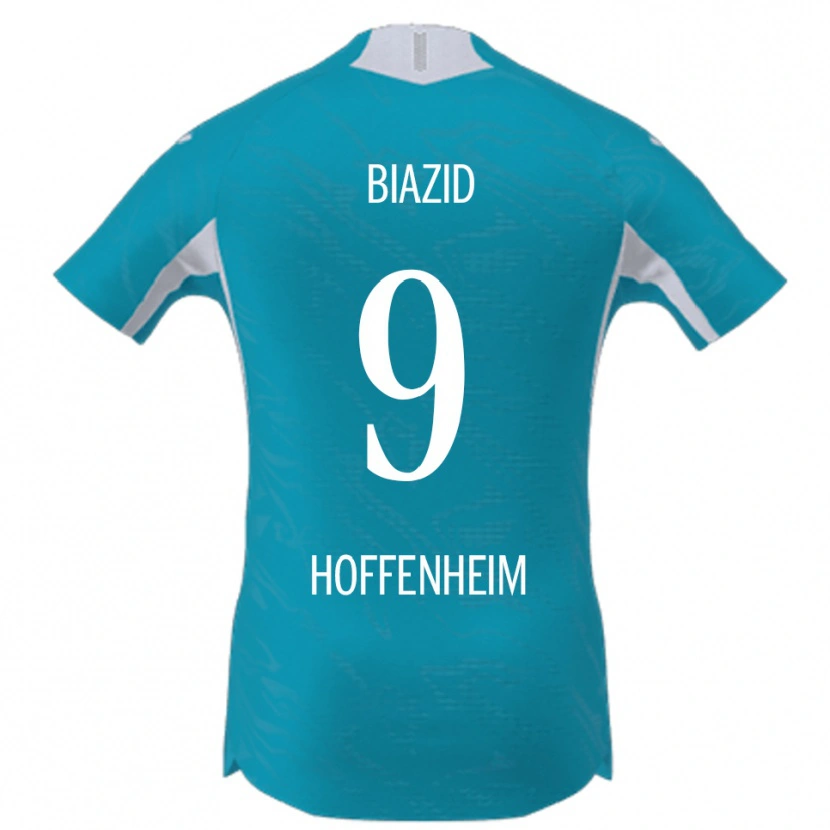 Danxen Heren Zain Biazid #9 Hemelsblauw Uitshirt Uittenue 2025/26 T-Shirt