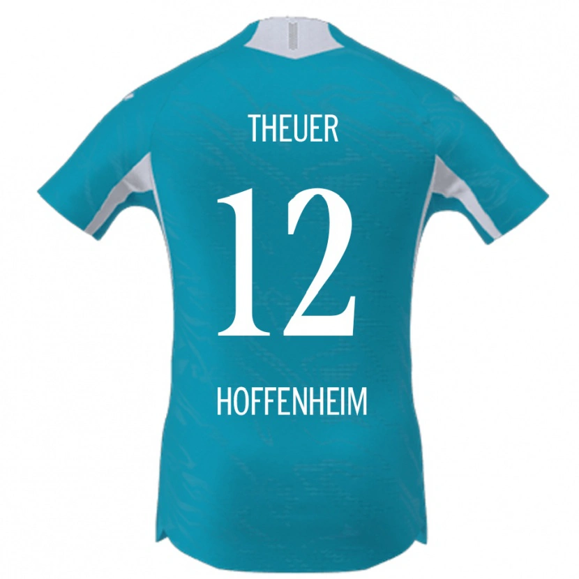 Danxen Heren Maximilian Theuer #12 Hemelsblauw Uitshirt Uittenue 2025/26 T-Shirt