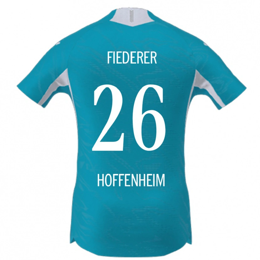 Danxen Heren Tom Fiederer #26 Hemelsblauw Uitshirt Uittenue 2025/26 T-Shirt
