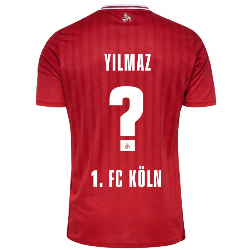 Danxen Heren Abdul-Malik Yilmaz #0 Rood Wit Uitshirt Uittenue 2025/26 T-Shirt