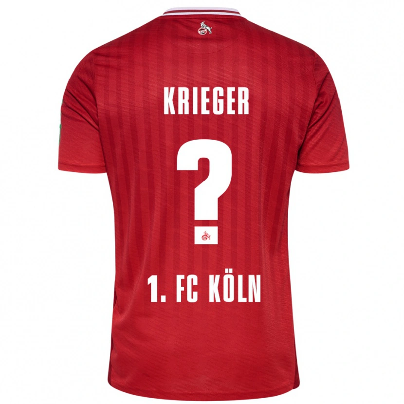 Danxen Heren Karl Krieger #0 Rood Wit Uitshirt Uittenue 2025/26 T-Shirt