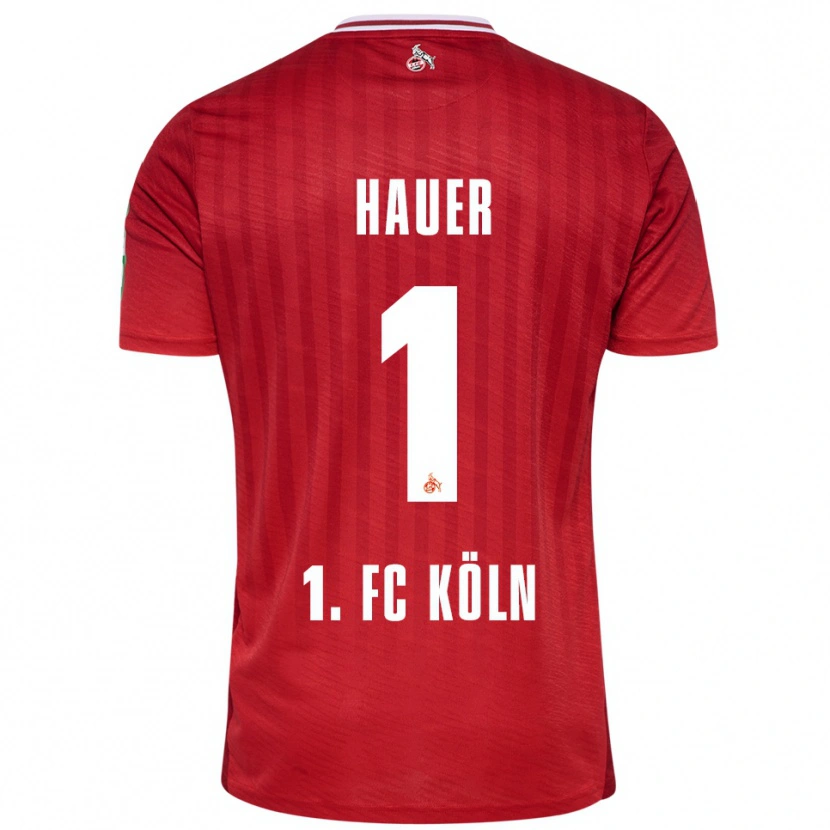 Danxen Heren Luis Hauer #1 Rood Wit Uitshirt Uittenue 2025/26 T-Shirt