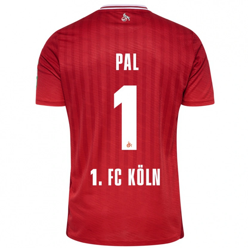 Danxen Heren Jasmin Pal #1 Rood Wit Uitshirt Uittenue 2025/26 T-Shirt