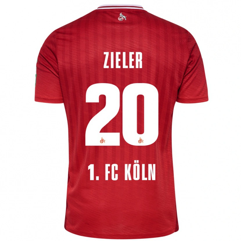 Danxen Heren Ron-Robert Zieler #20 Rood Wit Uitshirt Uittenue 2025/26 T-Shirt