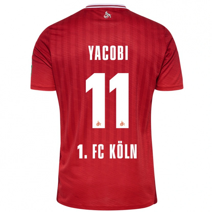Danxen Heren Nilas Yacobi #11 Rood Wit Uitshirt Uittenue 2025/26 T-Shirt