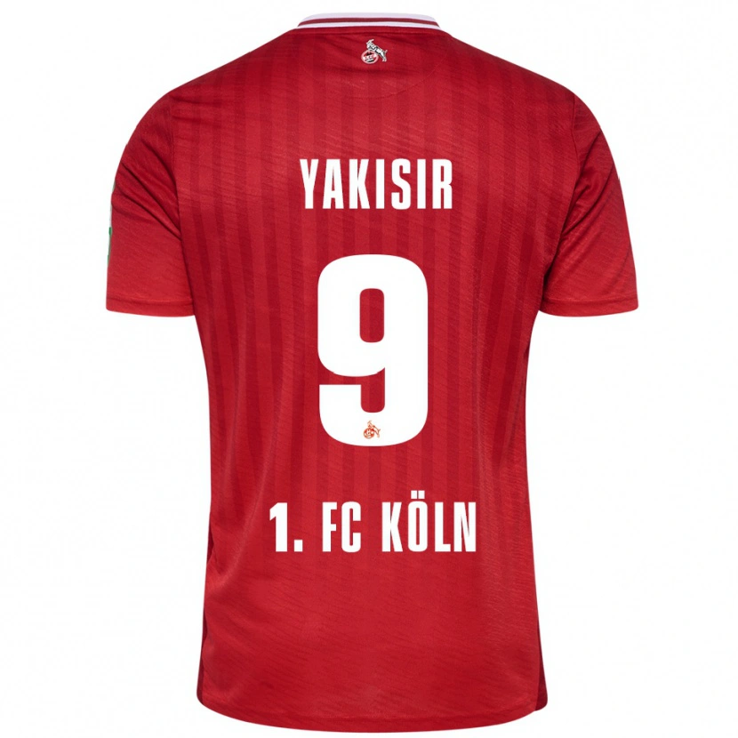 Danxen Heren Emir-Ahmet Yakisir #9 Rood Wit Uitshirt Uittenue 2025/26 T-Shirt
