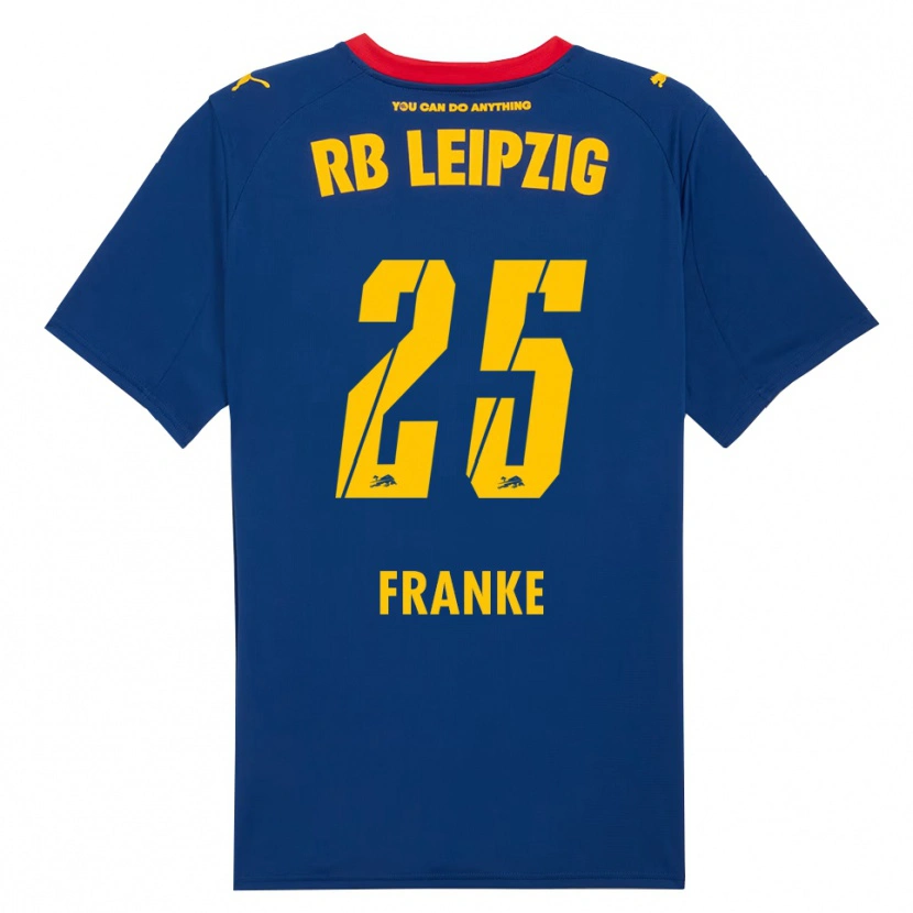 Danxen Heren Lenny Franke #25 Marineblauw Rood Uitshirt Uittenue 2025/26 T-Shirt
