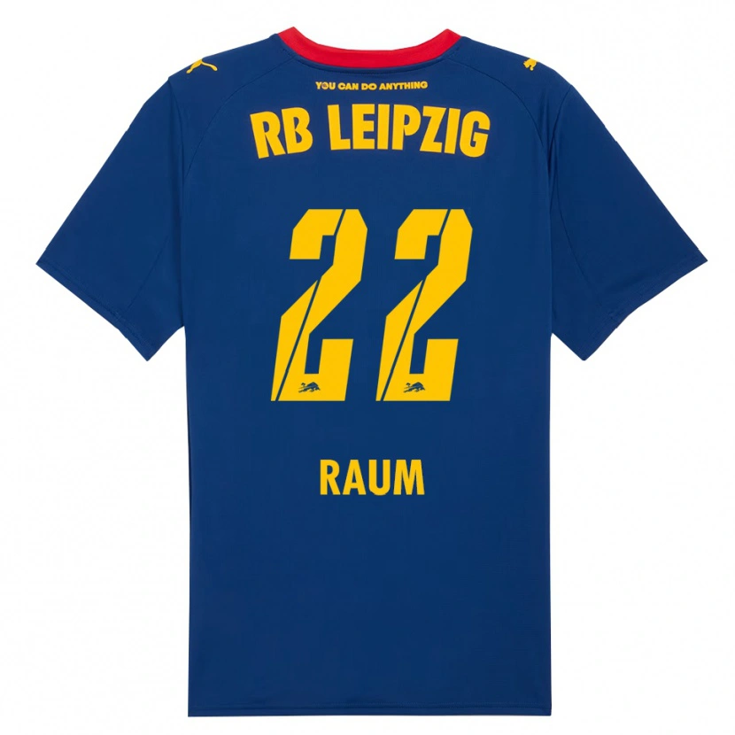 Danxen Heren David Raum #22 Marineblauw Rood Uitshirt Uittenue 2025/26 T-Shirt