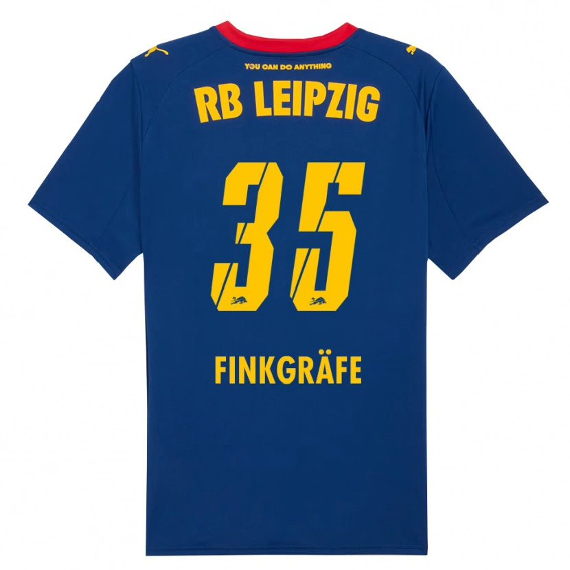 Danxen Heren Max Finkgräfe #35 Marineblauw Rood Uitshirt Uittenue 2025/26 T-Shirt