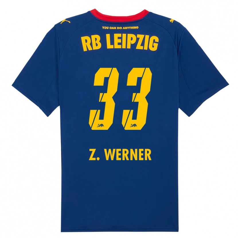 Danxen Heren Zoé Werner #33 Marineblauw Rood Uitshirt Uittenue 2025/26 T-Shirt