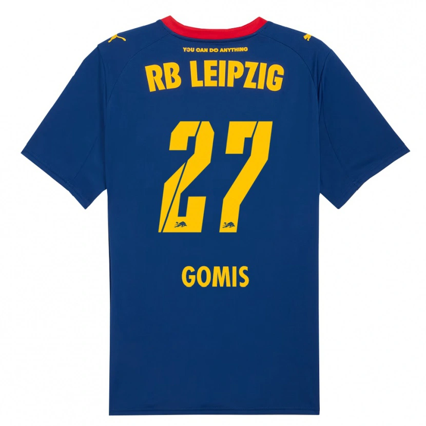 Danxen Heren Tidiam Gomis #27 Marineblauw Rood Uitshirt Uittenue 2025/26 T-Shirt