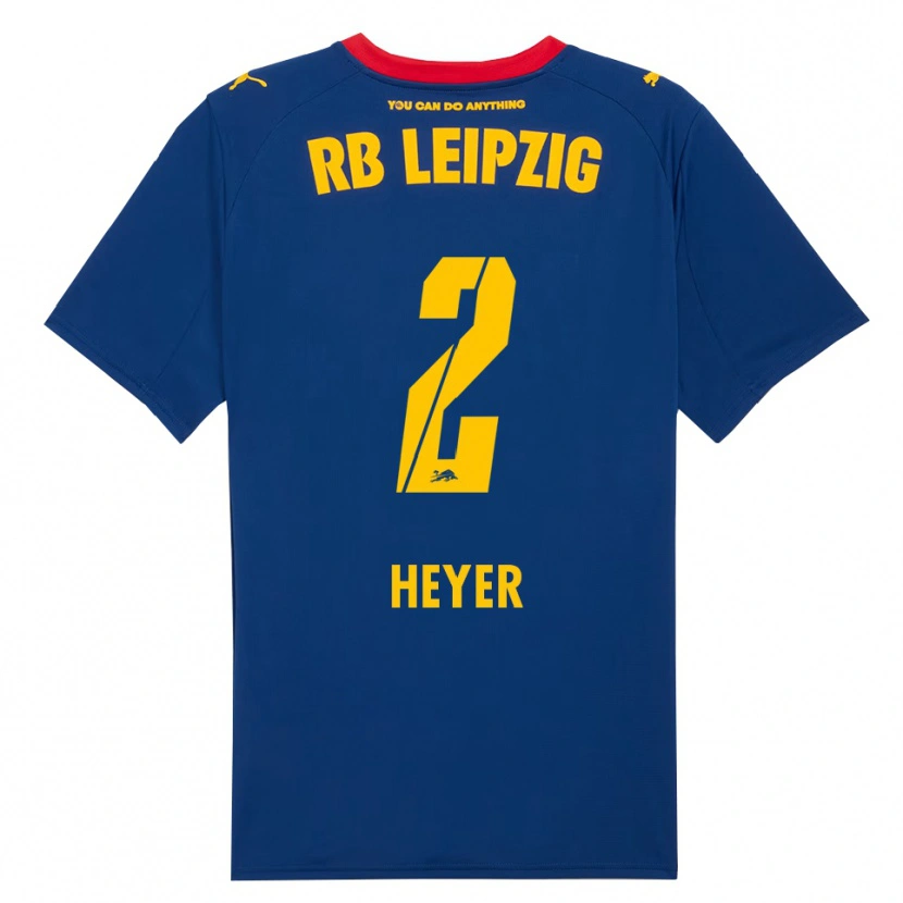 Danxen Heren Friedrich Heyer #2 Marineblauw Rood Uitshirt Uittenue 2025/26 T-Shirt