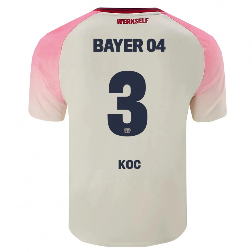 Danxen Heren Halil Koç #3 Roze Gebroken Wit Uitshirt Uittenue 2025/26 T-Shirt