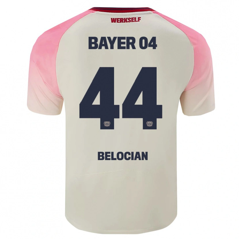 Danxen Heren Jeanuël Belocian #44 Roze Gebroken Wit Uitshirt Uittenue 2025/26 T-Shirt