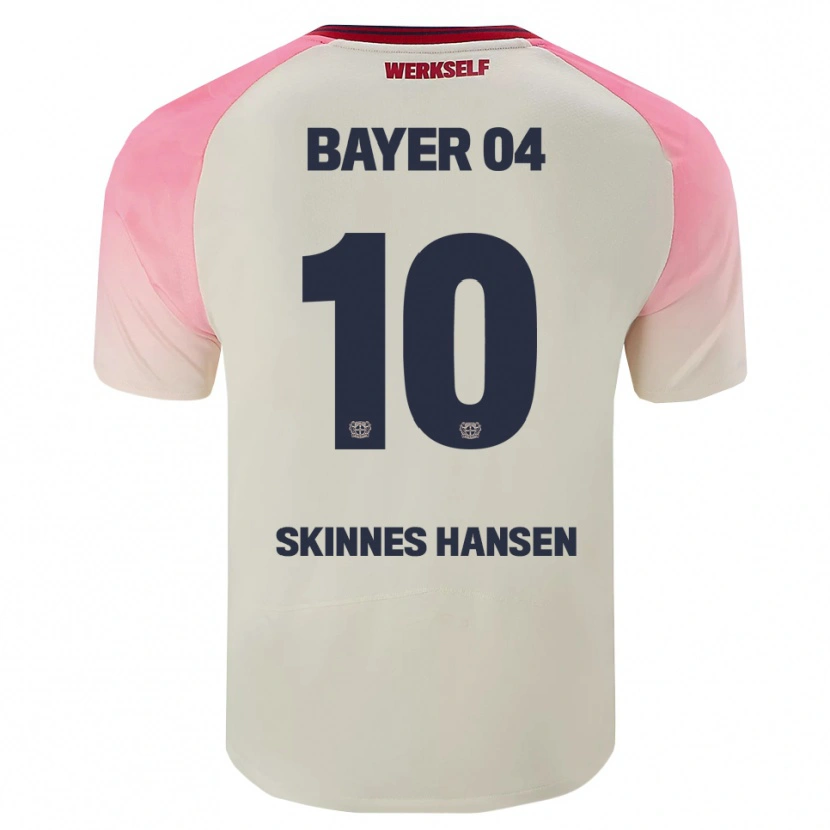 Danxen Heren Synne Skinnes Hansen #10 Roze Gebroken Wit Uitshirt Uittenue 2025/26 T-Shirt