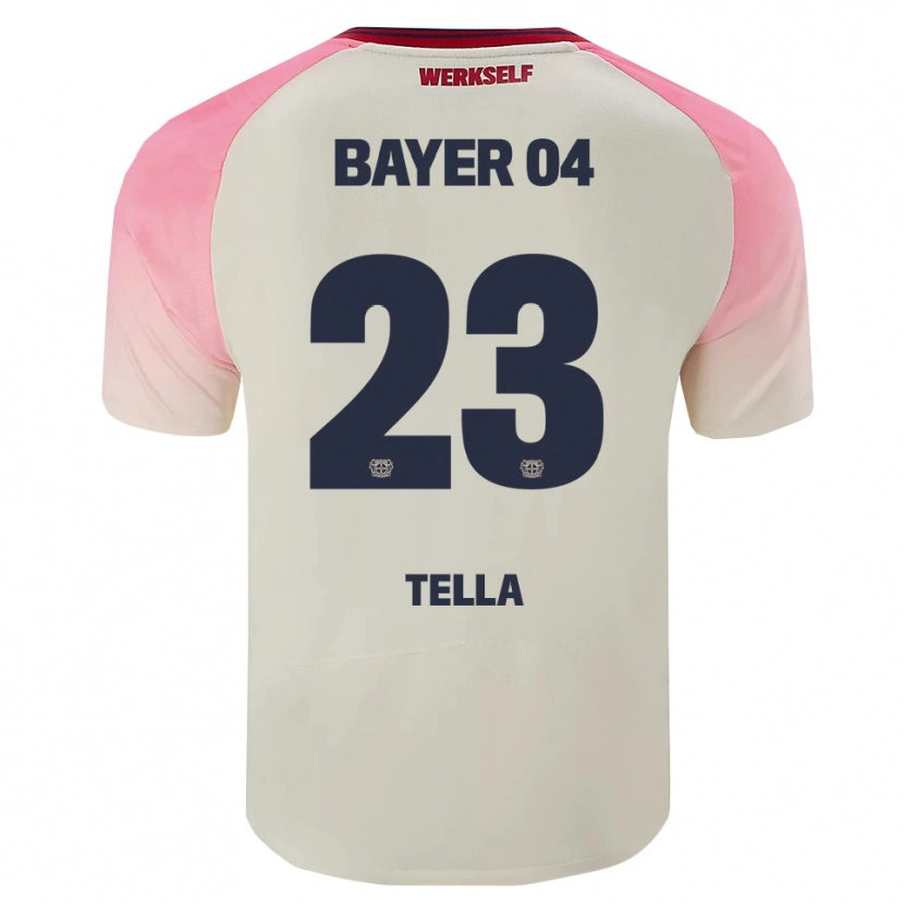 Danxen Heren Nathan Tella #23 Roze Gebroken Wit Uitshirt Uittenue 2025/26 T-Shirt