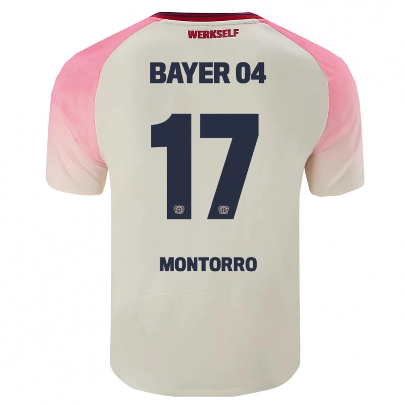 Danxen Heren Josuè Montorro #17 Roze Gebroken Wit Uitshirt Uittenue 2025/26 T-Shirt