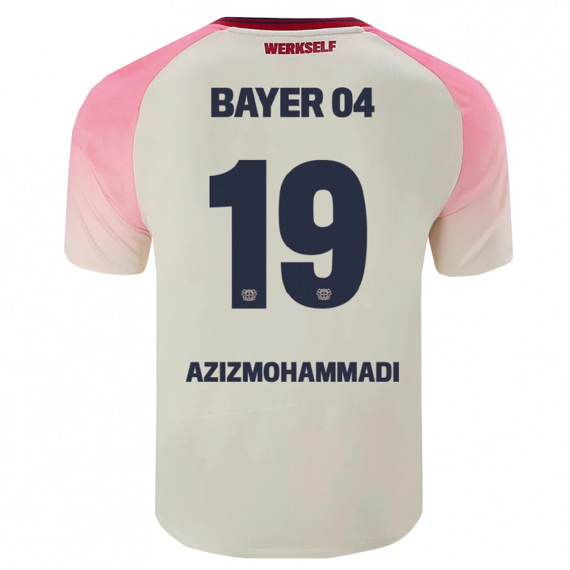 Danxen Heren Mick Azizmohammadi #19 Roze Gebroken Wit Uitshirt Uittenue 2025/26 T-Shirt