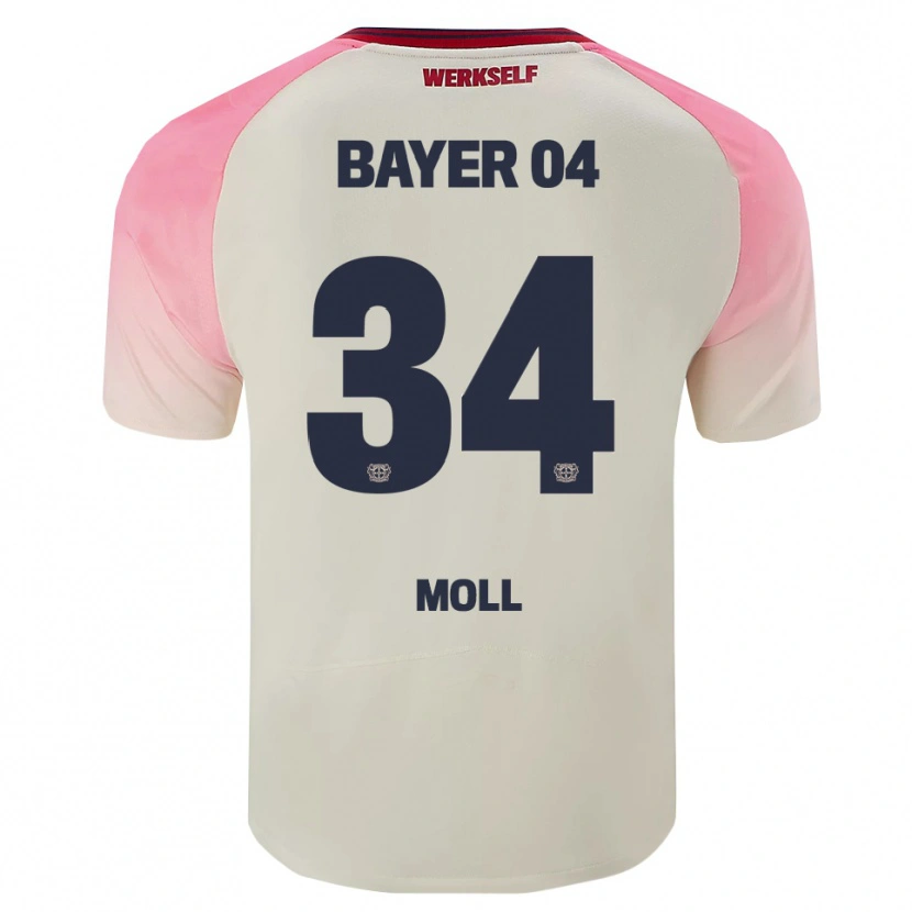 Danxen Heren Anne Moll #34 Roze Gebroken Wit Uitshirt Uittenue 2025/26 T-Shirt