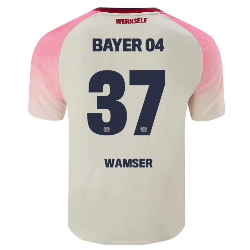 Danxen Heren Carlotta Wamser #37 Roze Gebroken Wit Uitshirt Uittenue 2025/26 T-Shirt