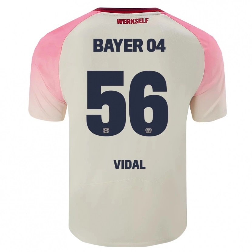 Danxen Heren Juliette Vidal #56 Roze Gebroken Wit Uitshirt Uittenue 2025/26 T-Shirt