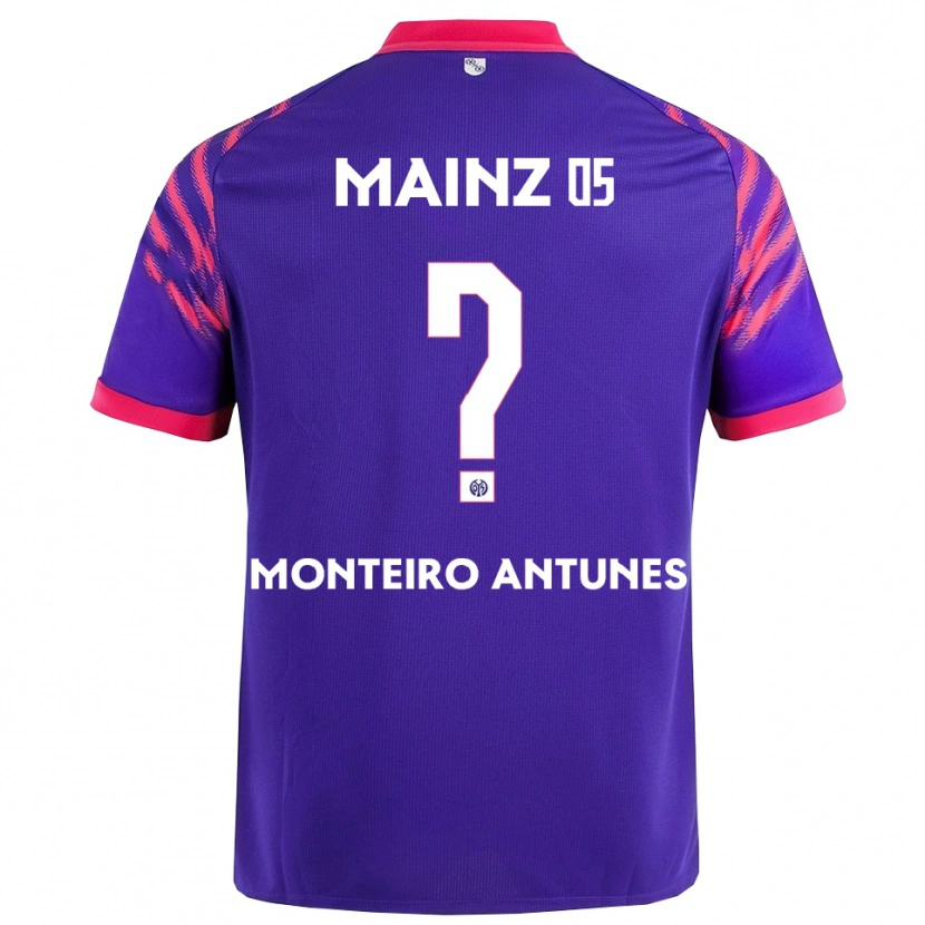 Danxen Heren Rafael Monteiro Antunes #0 Marineblauw Roze Uitshirt Uittenue 2025/26 T-Shirt
