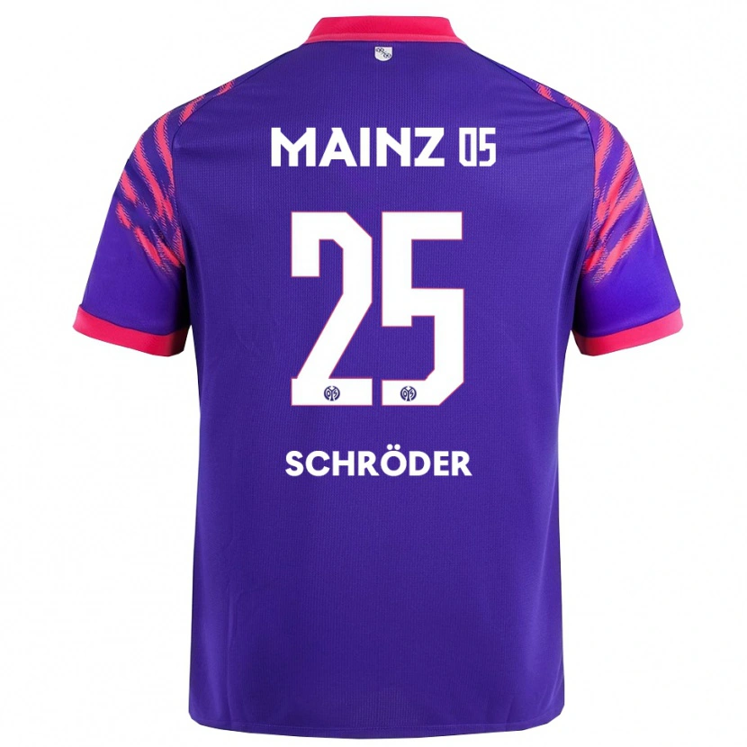 Danxen Heren Maxim Schröder #25 Marineblauw Roze Uitshirt Uittenue 2025/26 T-Shirt