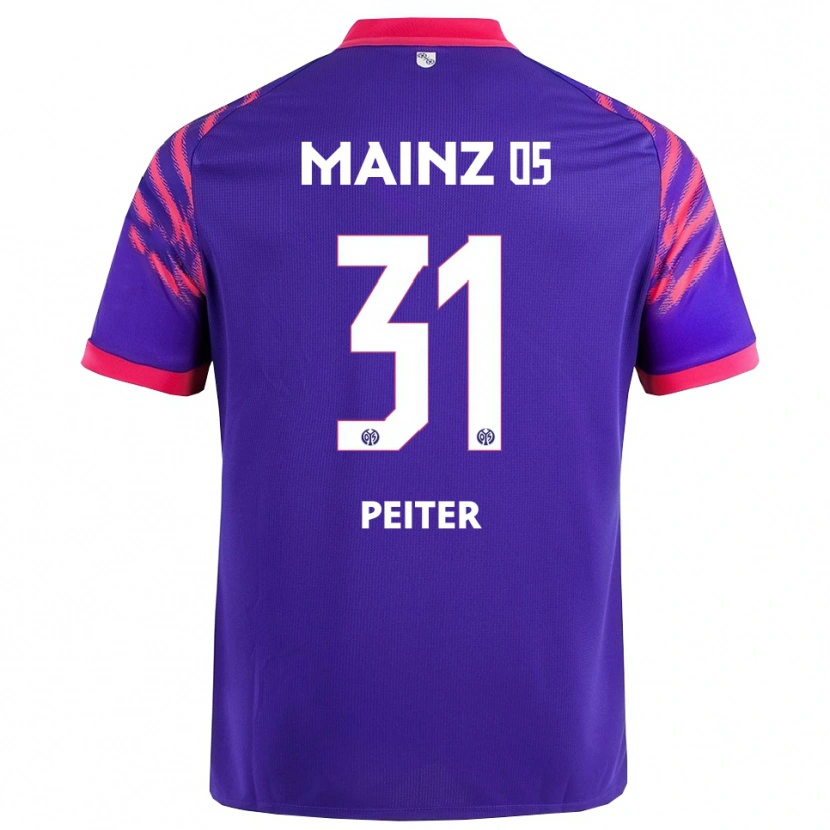 Danxen Heren Chiara Peiter #31 Marineblauw Roze Uitshirt Uittenue 2025/26 T-Shirt