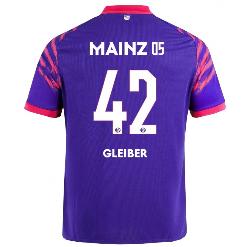 Danxen Heren Daniel Gleiber #42 Marineblauw Roze Uitshirt Uittenue 2025/26 T-Shirt