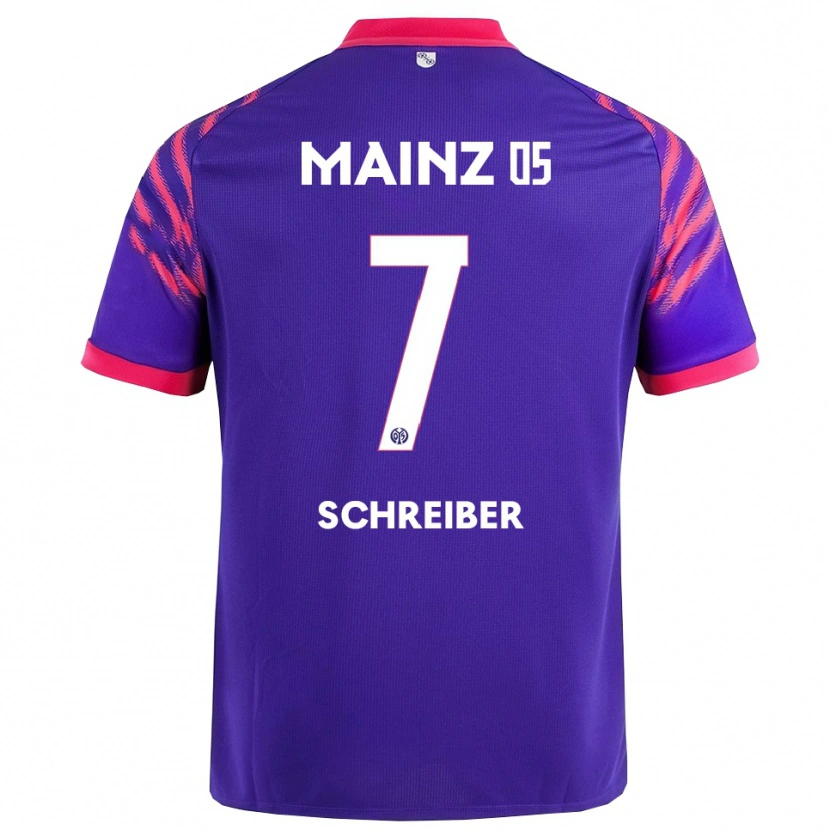 Danxen Heren Philipp Schreiber #7 Marineblauw Roze Uitshirt Uittenue 2025/26 T-Shirt