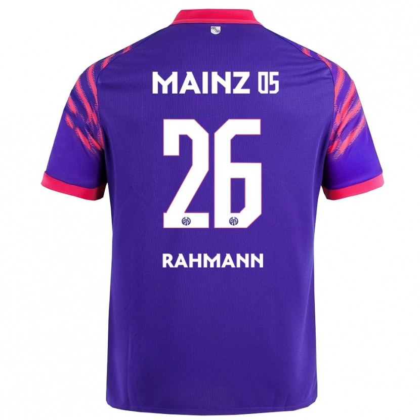 Danxen Heren Luke Rahmann #26 Marineblauw Roze Uitshirt Uittenue 2025/26 T-Shirt