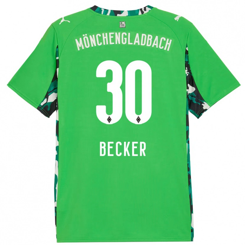 Danxen Heren Benjamin Becker #30 Groen Zwart Uitshirt Uittenue 2025/26 T-Shirt