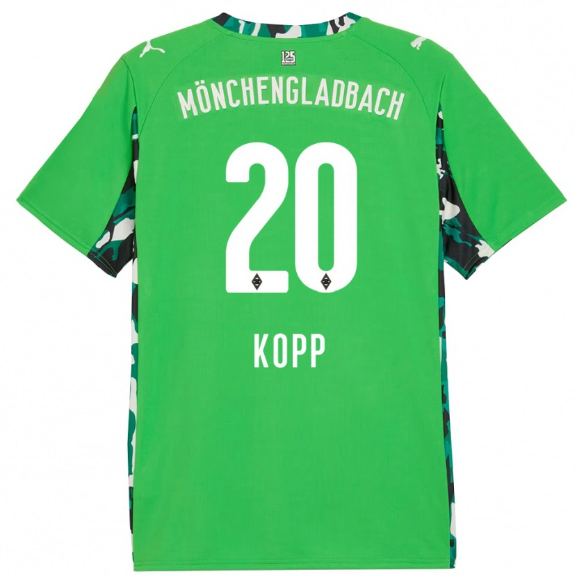Danxen Heren Leonie Köpp #20 Groen Zwart Uitshirt Uittenue 2025/26 T-Shirt