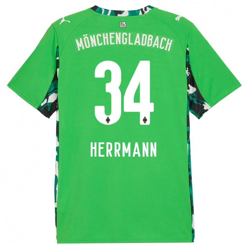Danxen Heren Charles Herrmann #34 Groen Zwart Uitshirt Uittenue 2025/26 T-Shirt