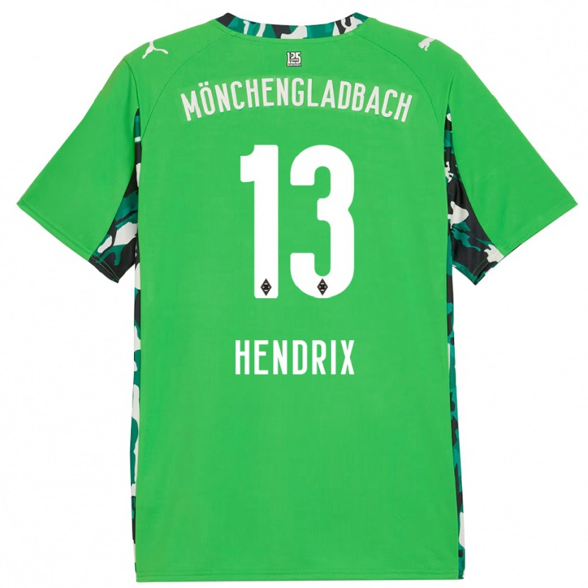 Danxen Heren Kas Hendrix #13 Groen Zwart Uitshirt Uittenue 2025/26 T-Shirt