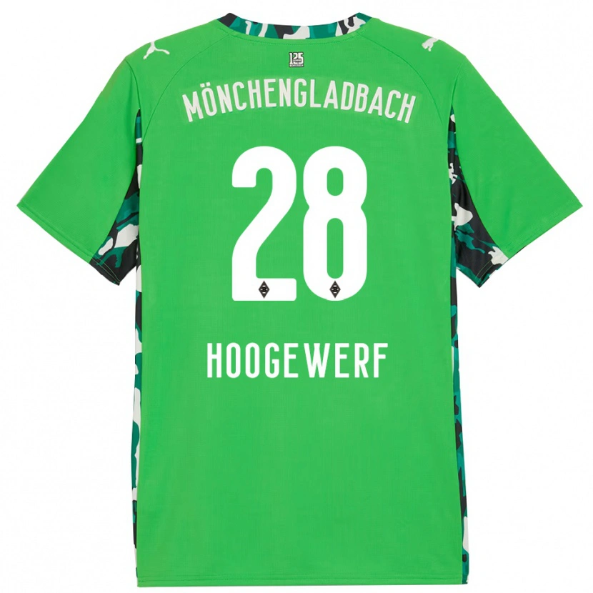 Danxen Heren Dillon Hoogewerf #28 Groen Zwart Uitshirt Uittenue 2025/26 T-Shirt