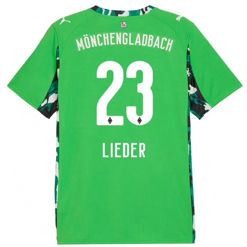 Danxen Heren Michel Lieder #23 Groen Zwart Uitshirt Uittenue 2025/26 T-Shirt