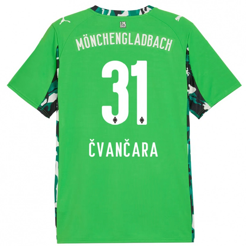 Danxen Heren Tomas Cvancara #31 Groen Zwart Uitshirt Uittenue 2025/26 T-Shirt