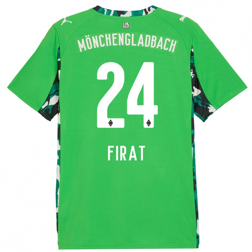 Danxen Heren Kaan Fırat #24 Groen Zwart Uitshirt Uittenue 2025/26 T-Shirt