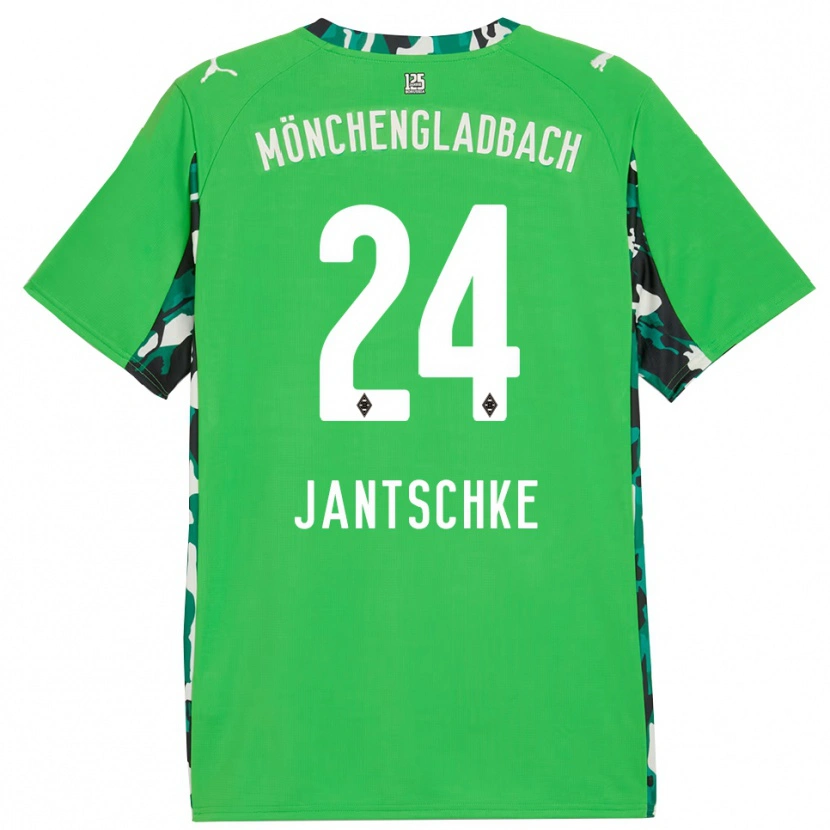 Danxen Heren Tony Jantschke #24 Groen Zwart Uitshirt Uittenue 2025/26 T-Shirt