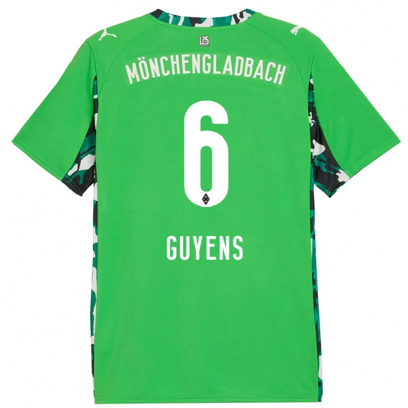 Danxen Heren Emily Guyens #6 Groen Zwart Uitshirt Uittenue 2025/26 T-Shirt