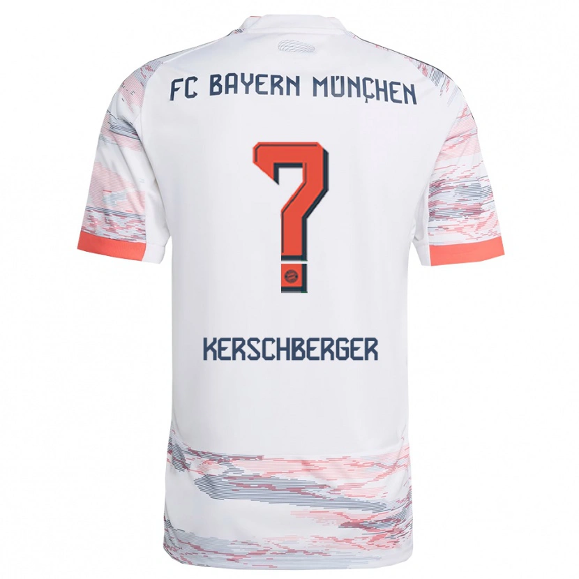 Danxen Heren Paul Kerschberger #0 Wit Grijs Uitshirt Uittenue 2025/26 T-Shirt