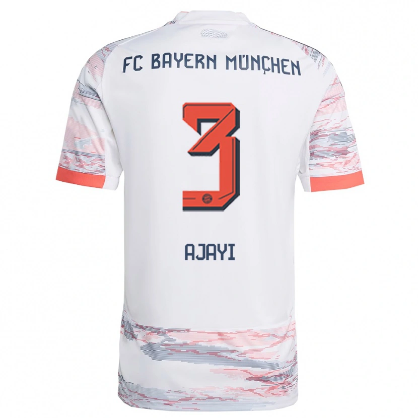 Danxen Heren Richard Ajayi #3 Wit Grijs Uitshirt Uittenue 2025/26 T-Shirt