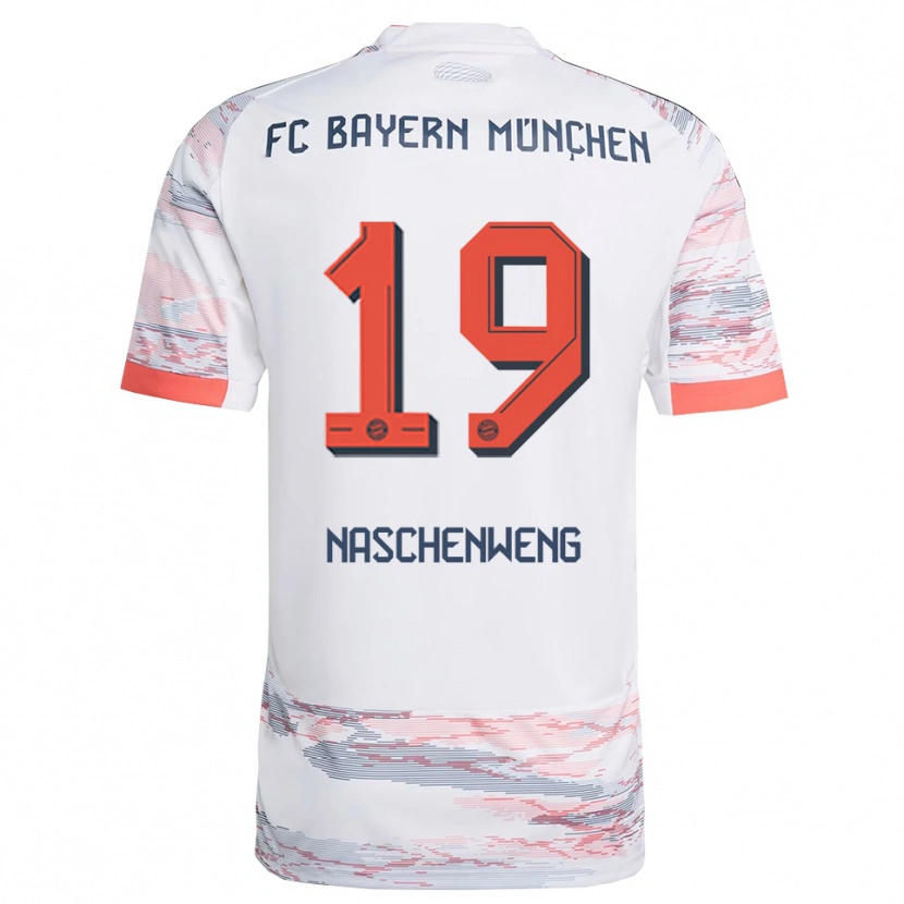 Danxen Heren Katharina Naschenweng #19 Wit Grijs Uitshirt Uittenue 2025/26 T-Shirt