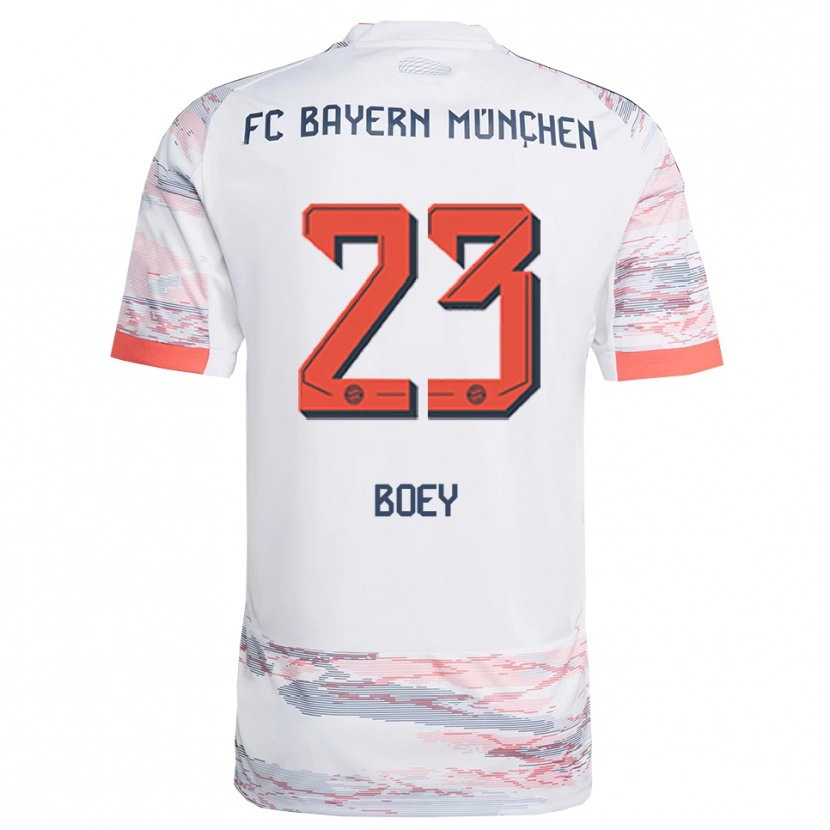 Danxen Heren Sacha Boey #23 Wit Grijs Uitshirt Uittenue 2025/26 T-Shirt
