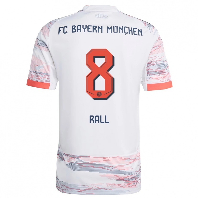 Danxen Heren Maximiliane Rall #8 Wit Grijs Uitshirt Uittenue 2025/26 T-Shirt