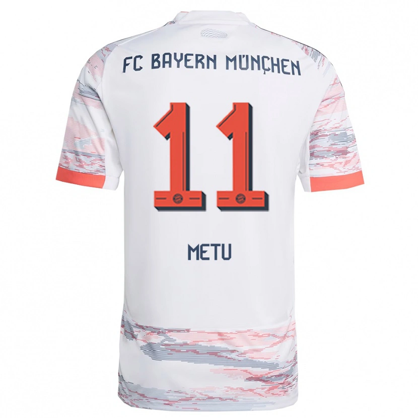 Danxen Heren Emilian Metu #11 Wit Grijs Uitshirt Uittenue 2025/26 T-Shirt