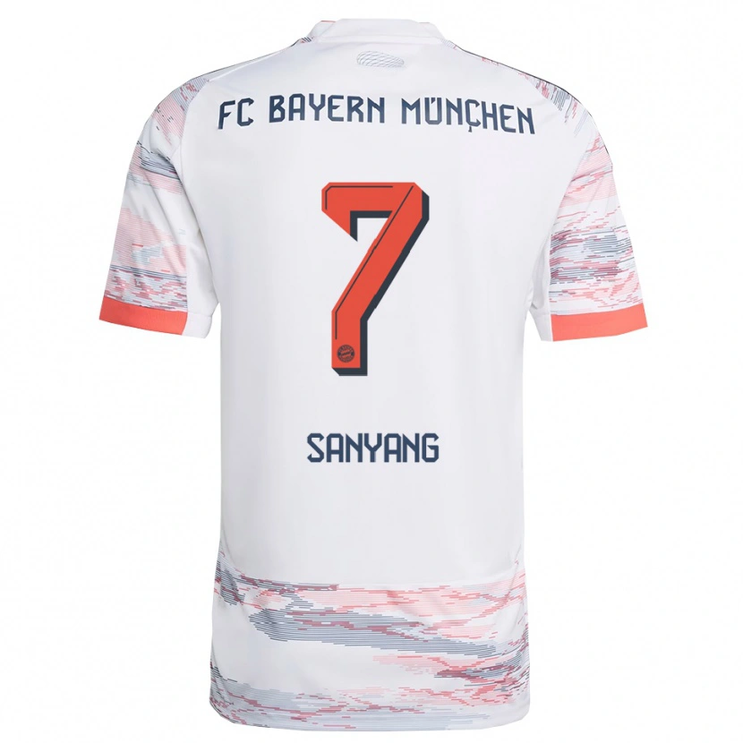 Danxen Heren Mamin Sanyang #7 Wit Grijs Uitshirt Uittenue 2025/26 T-Shirt